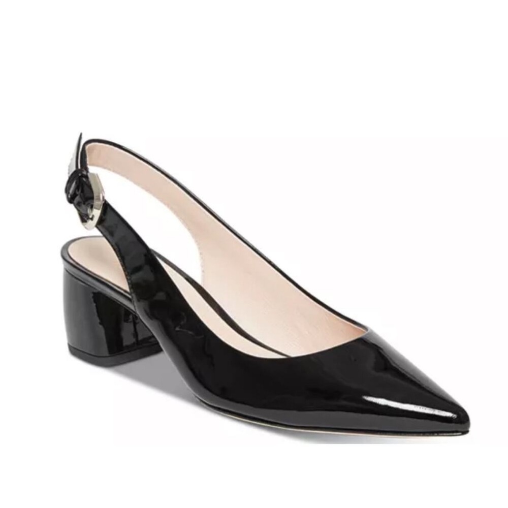Kate Spade New York Women's Mika Pointed Toe Slingback Pumps Black Size 8 - Picture 13 of 13
